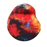 usin Oval Bilek Destekli Kum Desen Tip Kaymaz Taban Optik Bilgisayar Notebook Mouse Pad Maus Pad 17,5x21,5cm (Alaca Bulaca)
