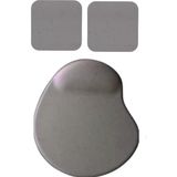Usin Oval Füme Kum Desen Bilek Destekli Mouse Pad + 2 Adet Kupa Fincan Bardak Altlığı Altlık Set