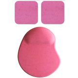 Usin Oval Kum Desen Bilek Destekli Mouse Pad + 2 Adet Kupa Fincan Bardak Altlığı Altlık Set (fuşya)