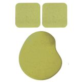 Usin Oval Kum Desen Bilek Destekli Mouse Pad + 2 Adet Kupa Fincan Bardak Altlığı Altlık Set (haki)