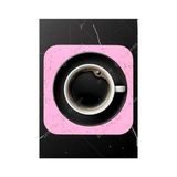 Usin Oval Kum Desen Bilek Destekli Mouse Pad + 2 Adet Kupa Fincan Bardak Altlığı Altlık Set (Pembe) - Option-1 - 001-Renkli