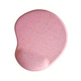 usin Oval Pembe Kum Desen Bilek Destekli Kaymaz Taban Bilgisayar Notebook Mouse Pad -bileklikli Maus Ped
