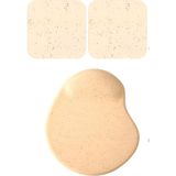 Usin Oval Toz Pembe Rengi Kum Desen Bilek Destekli Mouse Pad+2 Adet Kupa Fincan Bardak Altlığı Altlık Set - Pudra Pembesi