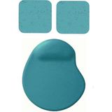 Usin Oval Turkuaz Kum Desen Bilek Destekli Mouse Pad + 2 Adet Kupa Fincan Bardak Altlığı Altlık Set