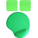 Usin Oval Yeşil Kum Desen Bilek Destekli Mouse Pad + 2 Adet Yeşil Kupa Fincan Bardak Altlığı Altlık Set