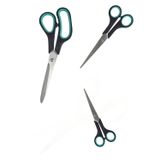 usin Paslanmaz Çelik Kumaş Karton Kağıt Kesme Kesim Keskin Terzi Makası 3lü Set (14-17-21 CM)