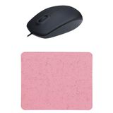 usin Pembe Mouse Pad +Kablolu Mouse Bilgisayar Faresi Notebook PC Windows XP 7 10 11 Mac Uyumlu Mause