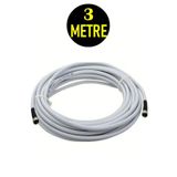 Usin RG6 U4 Full HD 3D 4K Anten TV Çanak Uydu LNB Kablosu 3 METRE