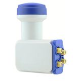 usin SANTRAL Quattro Dörtlü Çanak Uydu LNB, NEC Chip, 4'lü LNB, Uydu Santrallerine Uyumlu, Beyaz
