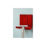 Usin Yapışkanlı Traş Bıçak Bıçağı Jilet Kablo Cep Telefonu Tutucu Traş Bıçaklık Jiletlik Banyo Organizer (Kırmızı)