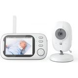 Üsküdar Iletişim LCD Ekranlı Gece Görüşlü Hd Bebek Monitörü - Bebek Izleme Kamerası Oda Sıcaklığı Kontrollü Kablosuz Ip 8 Ninnili