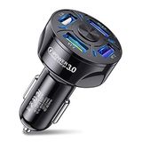 Uslion Qc3.0 4- Port Çıkışlı Çoklu Usb Araç Şarjı Şarj Aleti Siyah