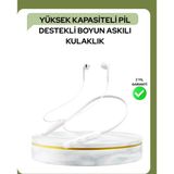 Uslucan Alışveriş 100 Saat Pil Ömrü Boyun Askılı Bluetooth Kablosuz Kulaklık