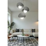 Uslucan Alışveriş 3'lü Sarkıt Trio Beton Görünümlü Gri Avize E27& Modern (E27AMPULLER Hediye)