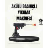 Uslucan Alışveriş 48V Şarjlı Basınçlı Yıkama Makinesi Kablosuz Su Tabancası