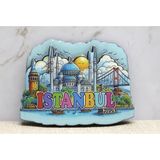 Uslucan Alışveriş Ahşap Istanbul Temalı Magnet - Model 10 - Seçenek