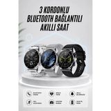 Uslucan Alışveriş Akıllı Saat Amoled Ekran Bluetooth Bağlantılı Sesli Görüşme Nabız Ölçer - Çok Renkli