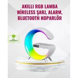 Uslucan Alışveriş Akıllı Uyku Lambası Gündoğumu Alarmı Kablosuz Şarj Ve Müzik Çalar