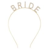 Uslucan Alışveriş Altın Gold Renk Bekarlığa Veda Kristal Taş Bride Tacı İthal 16x10 cm
