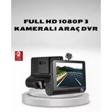 Uslucan Alışveriş Araç Kamerası 3’lü Full Hd Dvr 1080P Gece Görüşlü ve G-Sensörlü