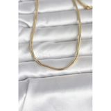 Uslucan Alışveriş Cm 14K Gold Renk Yılan Zincir Model 60 Cm Kadın Kolye