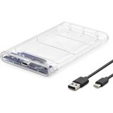 Uslucan Alışveriş HDD Kutu Type-C3.1 + Usb3.0 2.5" Transparent HDX1766 - Seçenek