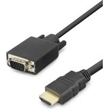 Uslucan Alışveriş HDMI To VGA Görüntü Kablosu 1080P 1.8 M - Siyah HDX7872