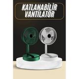 Uslucan Alışveriş Katlanabilir USB Şarjlı Masaüstü Soğutucu Mini Fan Telefon Tutucu