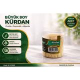 Uslucan Alışveriş Kürdan Büyük Boy Ahşap Kürdan Hijyenik Paket Tek Kullanımlık Dayanıklı Kürdan Seti 1 Adet