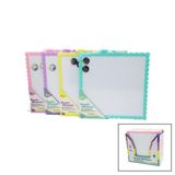 Uslucan Alışveriş Manyetik Beyaz Yazı Tahtası - Çift Taraflı - 29x29 cm - Renkli Çerçeve