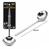Uslucan Alışveriş Metal Servis Kepçesi - Krom Renk - 24.5 cm