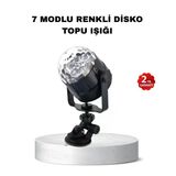 Uslucan Alışveriş Müzik Ritmine Duyarlı Renkli Disko Topu – 7 Modlu Işıklı Parti Lambası