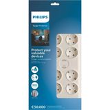 Uslucan Alışveriş Phılıps SPN7080WA/62 8 Soket Akım Korumalı Priz 900 Joules 2mt Örgülü Kablo (BEYAZ)(1923)