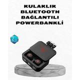 Uslucan Alışveriş Powerbank Özellikli Bluetooth Kablosuz Kulaklık – Dokunmatik Kontrol, Uzun Pil Ömrü, Ergonomik Tasarım