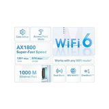 Uslucan Alışveriş RE600X, AX1800 Mbps Onemesh Wi-Fi 6 Menzil Genişletici, 1 Gigabit Bağlantı Noktası, Dahili Access Point Modu ile Geniş Bant/wi-Fi Güçlendirici/hotspot - 1 TB - 10x16 GB