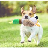 USLUCAN ALIŞVERİŞ Sesli Ördek Şekilli Peluş Köpek Oyuncağı