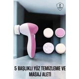 Uslucan Alışveriş Taşınabilir Yüz Temizleme Cihazı Masaj, Peeling, Temizlik 5 Başlıklı