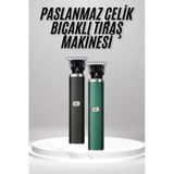 Uslucan Alışveriş Tıraş Makinesi Profesyonel Paslanmaz Çelik T-Bıçak Saç Sakal Ense Vücut
