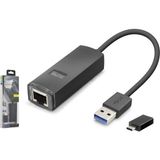 Uslucan Alışveriş USB 3.1 USB Type-C Gen1 Ethernet Adaptör Gigabit Siyah LAN03