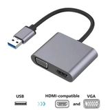 Uslucan Alışveriş Usb To Hdmi+Vga 1080 P Hd09 ZR650