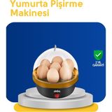 Usm Otomatik Kapanma Özellikli Yumurta Pişirme Makinesi 7 Kapasiteli - Ahşap - Ceviz