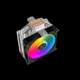 Usm Sama A40L Black 1X120MM Argb Fan Kule Tipi Hava Soğutma 4 Adet Gelişmiş Kompozit Isı Borusu Cpu Fan (Amd ve Intel Tüm Işlemciler ile UYUMLU)(1923) - 001-Siyah