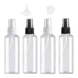 Usmlicer 4 x 100 ml Sprey Şişesi, Şeffaf Boş İnce Sis Püskürtme Şişesi, Seyahat - Plastik Parfüm Püskürtme Şişesi, Boş Püskürtme Şişesi, Püskürtme Şişesi