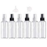 Usmlicer 6 x 50 ml Sprey Şişesi, Şeffaf Boş İnce Sis Püskürtme Şişesi, Seyahat - Plastik Parfüm Püskürtücü, Boş Sprey Şişesi, Püskürtme Şişesi