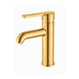 ÜSO SU ARMATÜRLERİ Delta Lavabo Bataryası Gold ( ALTIN )