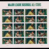 USPS Forever Stamps Baseball All Stars - 20 adet posta pulu (Willie Stargell, Larry Doby, Ted Williams, Joe Dimaggio)