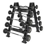 USR BR27S Çift Taraflı Barbell Rafı-10 lu Düz-Z Barbell Seti