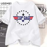Üst Baba T-Shirt Casaul Pamuk Babalar Günü Hediyesi Baba Erkek Tasarımcı T Shirt Erkek Moda K - Beyaz - XL