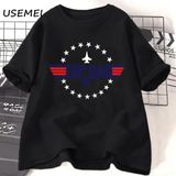 Üst Baba T-Shirt Casaul Pamuk Babalar Günü Hediyesi Baba Erkek Tasarımcı T Shirt Erkek Moda K - Siyah