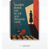 Usta Defterci | A5, Kareli, Spiralli, 80 Yaprak (160 Sayfa), Edebiyat Serisi, El Yapımı Defter